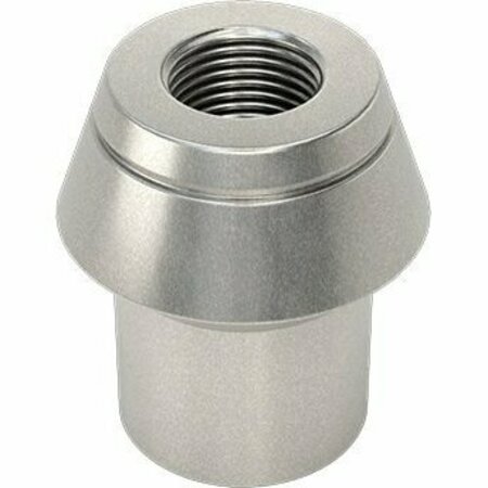 BSC PREFERRED Tube-End Weld Nut Left-Hand Threaded for 1-3/4 OD and 0.25 Wall Thickness 3/4-16 Thread 94640A509